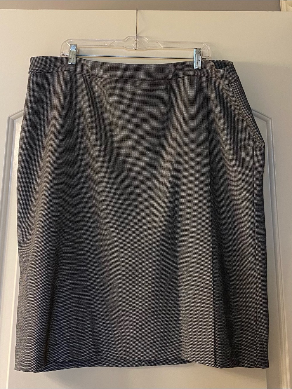 Talbots Gray Wool Blend Textured Skirt